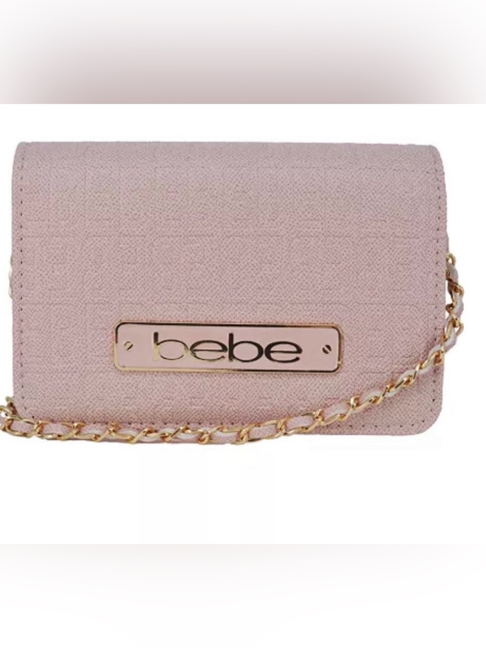 NWT BEBE Thea Crossbody in Powder Pink